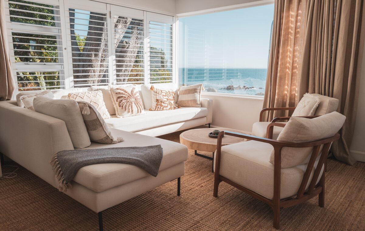 Lounge with sea views