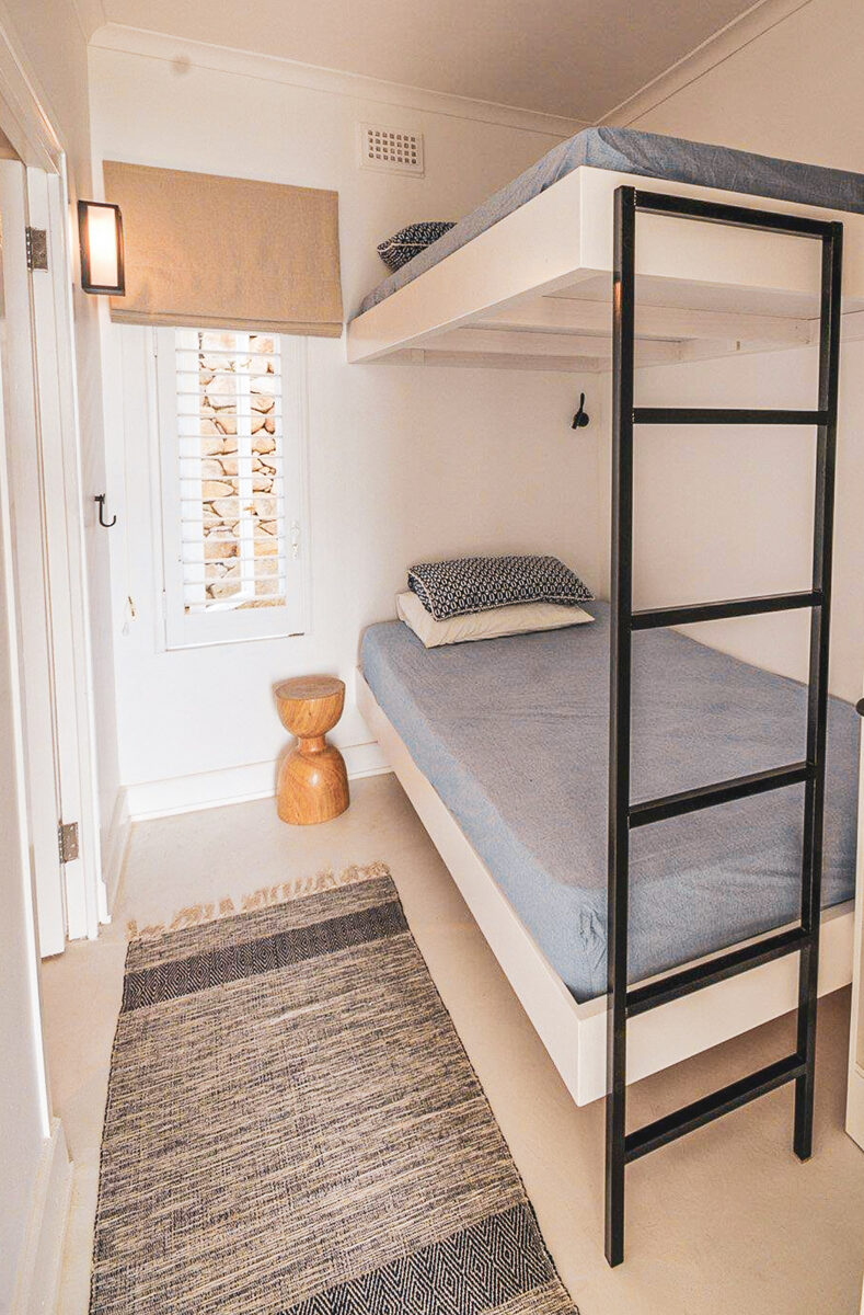 The dormitory with bunk beds